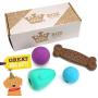 Chew King Dog Box - Durable Fetch Balls, Premium Treater and Chewing Toy Collection, Dog Toy Git Box