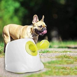 The Silk Road Pet Automatic Ball Launcher Dog Interactive Fetch Toy DogTennis Ball Throwing Machine Tennis Ball Thrower 3PCS 2.5'' Tennis Balls Included -Large