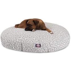 Grey Towers Large Round Indoor Outdoor Pet Dog Bed With Removable Washable Cover By Majestic Pet Products