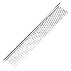 AEXYA Pet Steel Grooming Comb 7.5 Inch - Dual-Sided