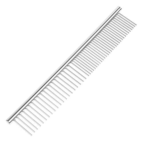 AEXYA Pet Steel Grooming Comb 7.5 Inch - Dual-Sided
