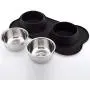 Stella-Lou Dog Bowls & Mat Set - 2 Removable Stainless Steel Bowls Set in a No Mess, No Spill, Non Skid, Silicone Mat. Food & Water Bowls for Dogs or Cats. Stella-Lou Dog Bowls & Mat Set - 2 Removable Stainless Steel Bowls Set in a No Mess, No Spill, Non Skid, Silicone Mat. Food & Water Bowls for Dogs or Cats.