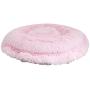 Bessie and Barnie Ultra Plush Bubble Gum/ Snow White Deluxe Luxury Shag Dog/Pet Lily Pod Bed Machine Washable