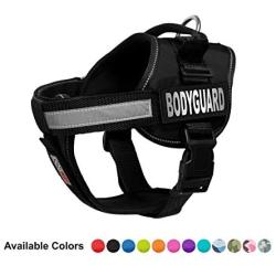 Dogline Unimax Dog Harness Vest with Removable Bodyguard Patches Adjustable Straps Breathable Neoprene for Identification Training Dogs