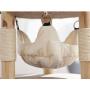 Luxury Cat Tree, Small Cat Tower, Soft Hammock and Perch, Cozy Condo, Solid Wood Scratching Post, Kitten Activity Center, Perfect for Cats Relaxing