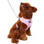 BINGPET Small Dog Harness and Leash - Soft Puppy Vest for Cat, Pink