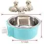 2 Pcs Dog Crate Water Bowl No Spill, Stainless Steel Removable Dog Food Bowls, No Spill Dog Bowl for Crate, Hanging Food Water Feeder Coop Cup for Pet, Puppy, Birds, Rats, Guinea Pigs ( Pink, Blue ) 2 Pcs Dog Crate Water Bowl No Spill, Stainless Steel Removable Dog Food Bowls, No Spill Dog Bowl for Crate, Hanging Food Water Feeder Coop Cup for Pet, Puppy, Birds, Rats, Guinea Pigs ( Pink, Blue )