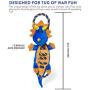 Charming Pet Tug-of-War Dog Toys - Plush Squeaky Toys with Rope for Ultimate Tugging Fun