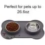 N/E M&J Bone-Shaped Dog Bowl Stainless Steel Dog Bowl, 2 Medium-Sized Bowls (13.3 Ounces Each) Leak-Free, Non-Slip Silicone pad, Used for Small Dogs, Pets, Cats Feeding Bowls N/E M&J Bone-Shaped Dog Bowl Stainless Steel Dog Bowl, 2 Medium-Sized Bowls (13.3 Ounces Each) Leak-Free, Non-Slip Silicone pad, Used for Small Dogs, Pets, Cats Feeding Bowls