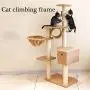 Cat Trees Cat Climbing Frame Tower Comfortable Pet Activity Centre Scratching Post with Hammock Run-anmy0716 Cat Trees Cat Climbing Frame Tower Comfortable Pet Activity Centre Scratching Post with Hammock Run-anmy0716