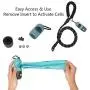 Dog Poop Pickup Bags Holder with LED Flashlight|Pet Waste Bags Dispenser for Lead Leash|Diaper Bags Distributor for Cradle Car|Carabiner Fastener LR44 Button Cells Included 1 Pack (Crystal Blue) Dog Poop Pickup Bags Holder with LED Flashlight|Pet Waste Bags Dispenser for Lead Leash|Diaper Bags Distributor for Cradle Car|Carabiner Fastener LR44 Button Cells Included 1 Pack (Crystal Blue)