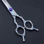 6.5/7/8 Inch Pet Grooming Shears Straight/Curved Scissors, Hair Trimming Shears, Pet Grooming Curved Scissors & Dog Shears (A-6.5 inch-Curved Scissor)