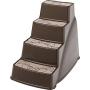 Petmate Lightweight Pet Steps Elevated Non-Slip Steps Chocolate Brown One Size Fits Most