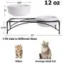 Y YHY Cat Bowls,Elevated Cat Food and Water Bowls with Stand,Raised Pet Bowls for Cats or Dogs,Ceramic Cat Dishes,12 Ounces,Microwave and Dishwasher Safe Y YHY Cat Bowls,Elevated Cat Food and Water Bowls with Stand,Raised Pet Bowls for Cats or Dogs,Ceramic Cat Dishes,12 Ounces,Microwave and Dishwasher Safe