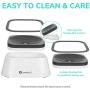 LumoLeaf Dog Water Bowl, Dog Bowl No-Spill Pet Water Bowl, Slow Water Feeder Dog Bowl, Vehicle Carried Dog Water Bowl for Dogs/Cats/Pets