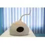 woollyfelt Cat House-Cozy Cat Cave Grey,Handmade Felted from-100% Durable-Natural-Sheep-Wool