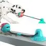 Dog Chew Toys, Dogs Training Treats Teething Rope Toys with Suction Cup for Boredom, Indoor Interactive Toy for Puppy, Dog Puzzle Treat Food Dispensing Ball Toy, Suitable for Small Large Dogs