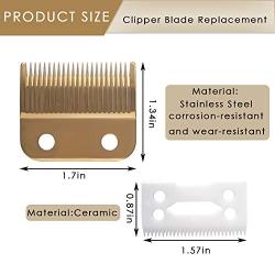 Replacement Clipper Blades Compatible with Wahl 30-15-10,Professional Animal Pet Standard Adjustable Blade Set for Pro Ion, Iron Horse, Show Pro Plus, U-Clip