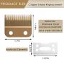 Replacement Clipper Blades Compatible with Wahl 30-15-10,Professional Animal Pet Standard Adjustable Blade Set for Pro Ion, Iron Horse, Show Pro Plus, U-Clip