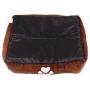 Long Rich Reversible Rectangle Pet Bed Dog Bed with Dog Paw Embroidery,Medium size, by Happycare Textiles