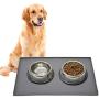 Silicone Dog Food Mat, Pet Bowl Mats with Raised Edges, Puppy Feeding Mat for Floor, Non-Slip Waterproof Dogs Cat Placemat Silicone Dog Food Mat, Pet Bowl Mats with Raised Edges, Puppy Feeding Mat for Floor, Non-Slip Waterproof Dogs Cat Placemat