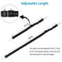 WITSKICH Dog Seat Belt for Cars, 2 Packs Adjustable Nylon Pet Car Seat Belt with Elastic Buffer, Dog Car Safety Belt Vehicle Harnesses – Black