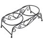 Maxmartt Pet Feeder,Stainless Steel Double Dog Cat Food Water Bowls Feeder Dishes Shelf Stand