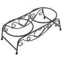 Maxmartt Pet Feeder,Stainless Steel Double Dog Cat Food Water Bowls Feeder Dishes Shelf Stand Maxmartt Pet Feeder,Stainless Steel Double Dog Cat Food Water Bowls Feeder Dishes Shelf Stand