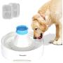 OWNPETS Pet Drinking Fountain,3L or 0.8 Gallon Quiet Automatic Eletrinic Water Fountain for Cat and Dog