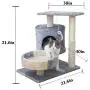 N/D cat Trees and Towers Scratching Post ,Cat Platform with cat Litter, Two-Story cat Playground Furniture N/D cat Trees and Towers Scratching Post ,Cat Platform with cat Litter, Two-Story cat Playground Furniture