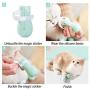 YYYux Silicone Anti-Scratch Cat Shoes Boots Rubber Precaution Scratch Gloves Cat Paw Protector Nail Cover Pet Grooming Scratching Booties for Home Bathing Checking Treatment Shaving