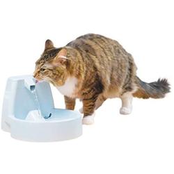 PetSafe Drinkwell Original Pet Fountain, 50 oz Capacity Fresh Filtered Water Dispenser for Cats and Medium Sized Dogs, Easy to Clean Design with Adjustable Flow, Filters Included