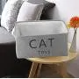 Pethiy Canvas cat Toy Basket Basket with Handles for Clothes Storage for cat/Dogs Toy Storage,pet bin,cat Toy bin,Pet Toy and Accessory Storage Bin Pethiy Canvas cat Toy Basket Basket with Handles for Clothes Storage for cat/Dogs Toy Storage,pet bin,cat Toy bin,Pet Toy and Accessory Storage Bin