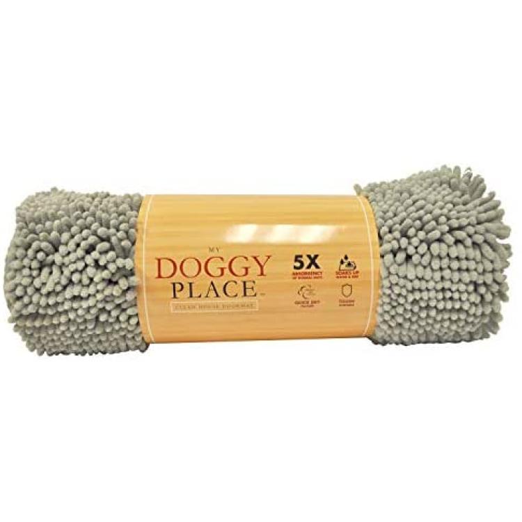 My Doggy Place Dog Mat for Muddy Paws, Washable Dog Door Mat, Sage Green,  Runner, XL