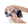 Dukes Pet Products Two-Piece Dog Toothbrush Set: Double Sided Canine Dental Hygiene Brushes with Long 8 1/2 Inch Handles and Super Soft Bristles