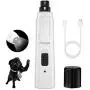 Nisoger Dog Nail Grinder, Upgraded LED Lighting 2-Speed Pet Nail Trimmer USB Rechargeabl Professional Quiet Electric Pet Nail Clippers for Small Medium Large Dogs & Cats