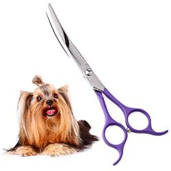 TooSharp Dog Grooming Curved Scissor - 7 Inch Professional Sharp Trimming Shears Designed for Right/Left handers for Long Short Hair of Cat Pet