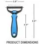 Osandy Pet Grooming Tools - 2 Sided Undercoat Rake for Dogs and Cats with Medium and Long Hair - Easy for Removing Undercoat Mats Tangles and Shedding Osandy Pet Grooming Tools - 2 Sided Undercoat Rake for Dogs and Cats with Medium and Long Hair - Easy for Removing Undercoat Mats Tangles and Shedding