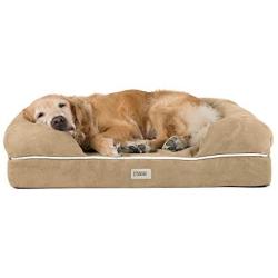 Friends Forever Orthopedic Dog Bed Lounge Sofa Removable Cover 100% Suede 2.5''-5'' Mattress Memory-Foam Premium Prestige Edition