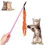 Cat Kitten Pet Wand Teaser Toy Catcher Stick Interactive Playing Chaser Colorful Cat Kitten Pet Wand Teaser Toy Catcher Stick Interactive Playing Chaser Colorful