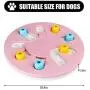 【2021 Upgraded】 Dog Puzzle Toys for Puppy Treat Training Interactive Dog Toys for Pet Cat & Dog Slow Feeder Food Dispenser Dog Treat Puzzle Toy Games for Small Large Dogs （Upper Disk Pink
