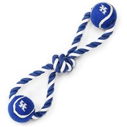 Pet Goods Manufacturing Kentucky Wildcats Double Ball with Dog Toy Rope