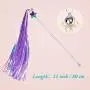 ZooZoo Cat Teaser Toy Handcrafted Fairy Princess Shiny Tassel Wands 3-Color Pack, Glitter Magic Star Crystal Beaded Crown Large Jingle Bell Interactive Fun Play Pet Stimulate Active Exercise Entertain ZooZoo Cat Teaser Toy Handcrafted Fairy Princess Shiny Tassel Wands 3-Color Pack, Glitter Magic Star Crystal Beaded Crown Large Jingle Bell Interactive Fun Play Pet Stimulate Active Exercise Entertain