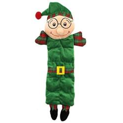 Grriggles Holiday Squeaktaculars Dog Toys Choice of Gingerbread Man Santa or Elf Character(Elf)