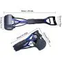GuangTouL Pet Pooper Scooper, 24 inch Folding Dogs and Cats with Long Handle Foldable Dog Poop Waste Pick Up Rake