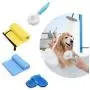 SEICIPET 5 in 1 Pet Grooming Shower Brush Kit | 2pcs Dog Deshedding Glove | Absorbent Pet Bath Towel | Self Cleaning Slicker Brush for Dogs & Cats | Pet Hair Remover Brush Gloves Tool Combo Gift Set SEICIPET 5 in 1 Pet Grooming Shower Brush Kit | 2pcs Dog Deshedding Glove | Absorbent Pet Bath Towel | Self Cleaning Slicker Brush for Dogs & Cats | Pet Hair Remover Brush Gloves Tool Combo Gift Set
