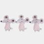 ocijf179 Cat Toy 5Pcs Pet Cat Plush Mouse Rat Doll Catnip Fun Scratch Resistant Bite Chewing Toy - Grey