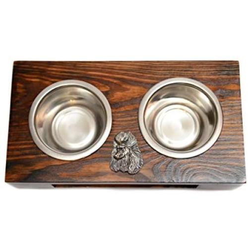 Poodle, a Dogs Bowl with a Relief from ArtDog