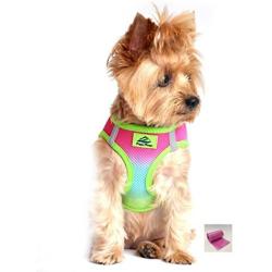 DOGGIE DESIGN American River Ombre - Rainbow Ultra Choke Free Dog Harness in Size Medium (Chest 16''-19'', for Pets Weighing 11-16Lbs.)