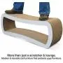 PetFusion Jumbo Cat Scratcher Lounge. 39 x 11 x 14 inches (lwh) [Superior Cardboard & Construction, Significantly outlasts Cheaper alternatives]